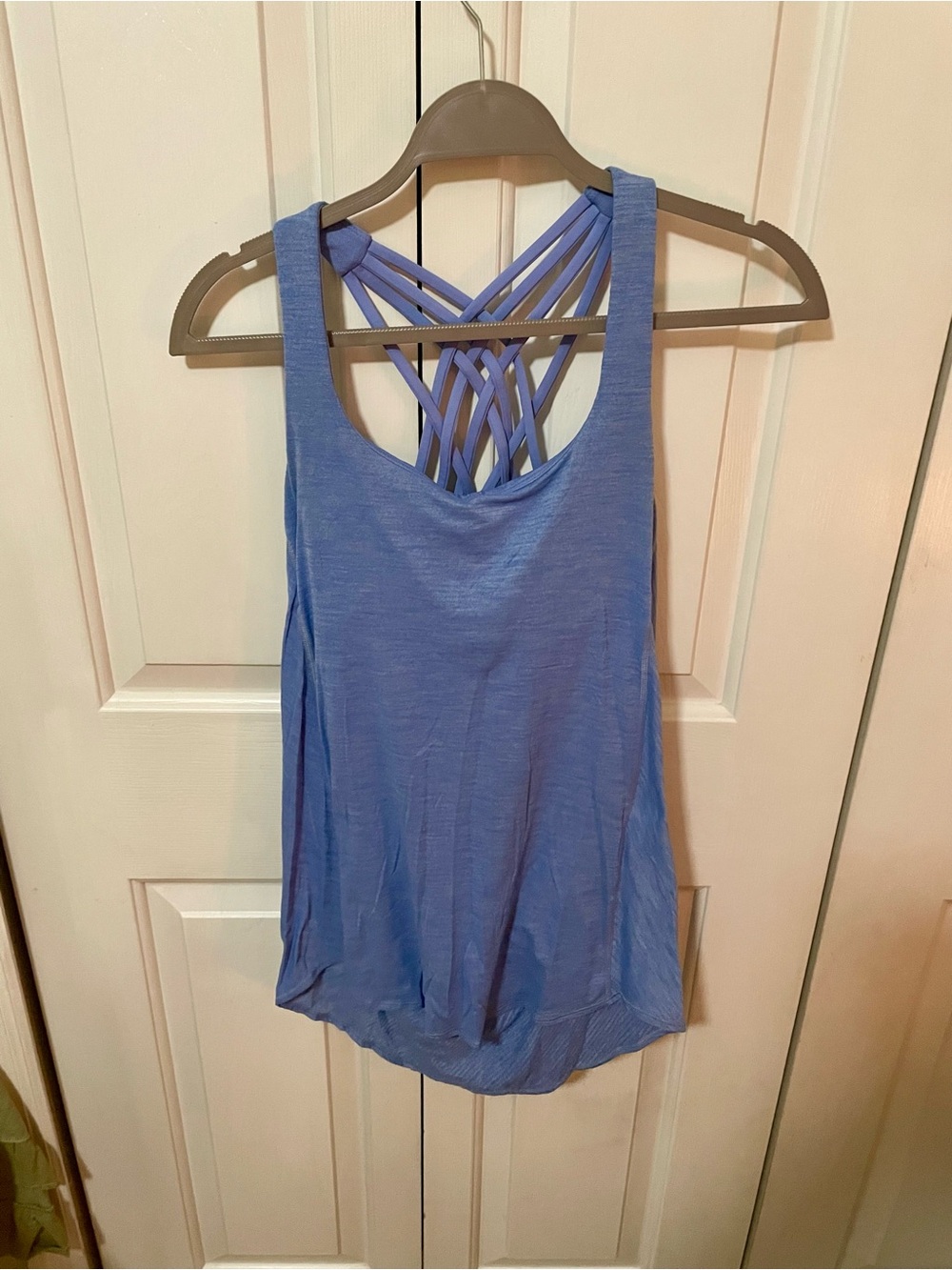 Lululemon Wild Tank Strappy Back Tank Top - Periwinkle Blue & Leopard - Picture 1 of 2
